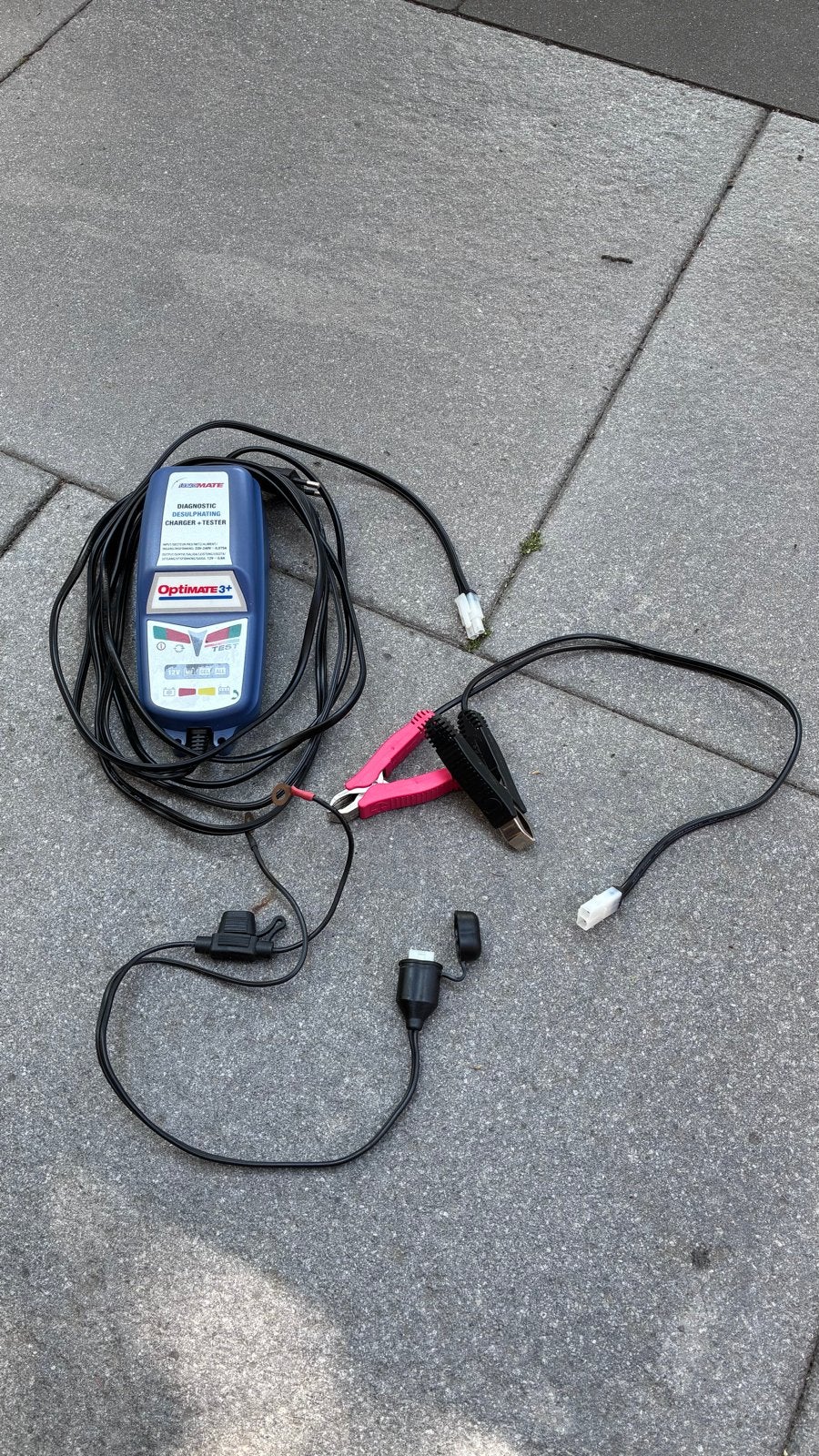 Optimate 3+ Acculader en Tester, Ophalen of Verzenden, Gebruikt, Universele onderdelen