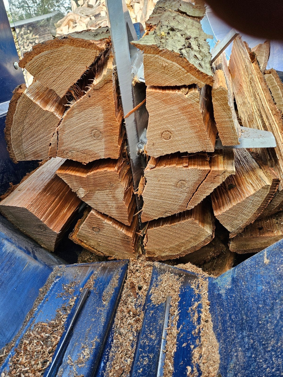 Zaagkloofmachine tot 50cm te huur, 6 m³ of meer, Ophalen, Overige houtsoorten, Stammen