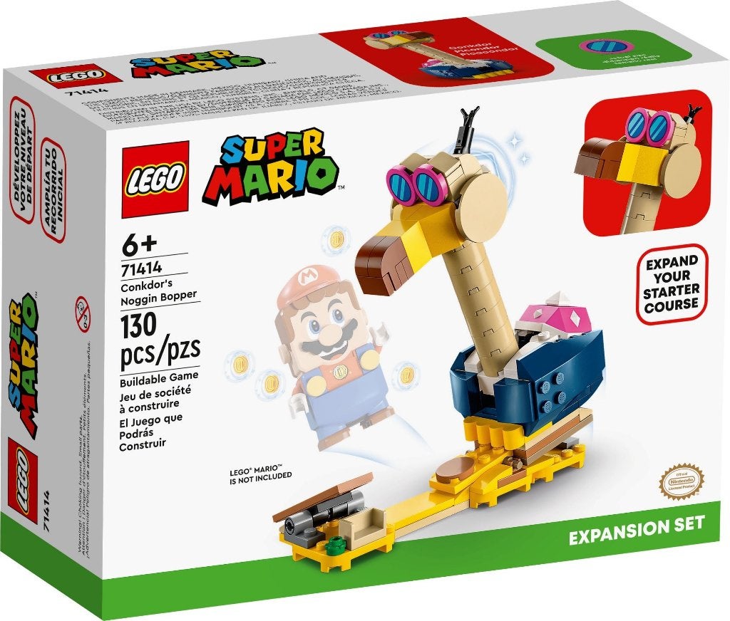 LEGO 71414 Conkdor's Noggin Bopper (Super Mario, Expansion), Overige thema's, Nieuw, Ophalen of Verzenden, Complete set