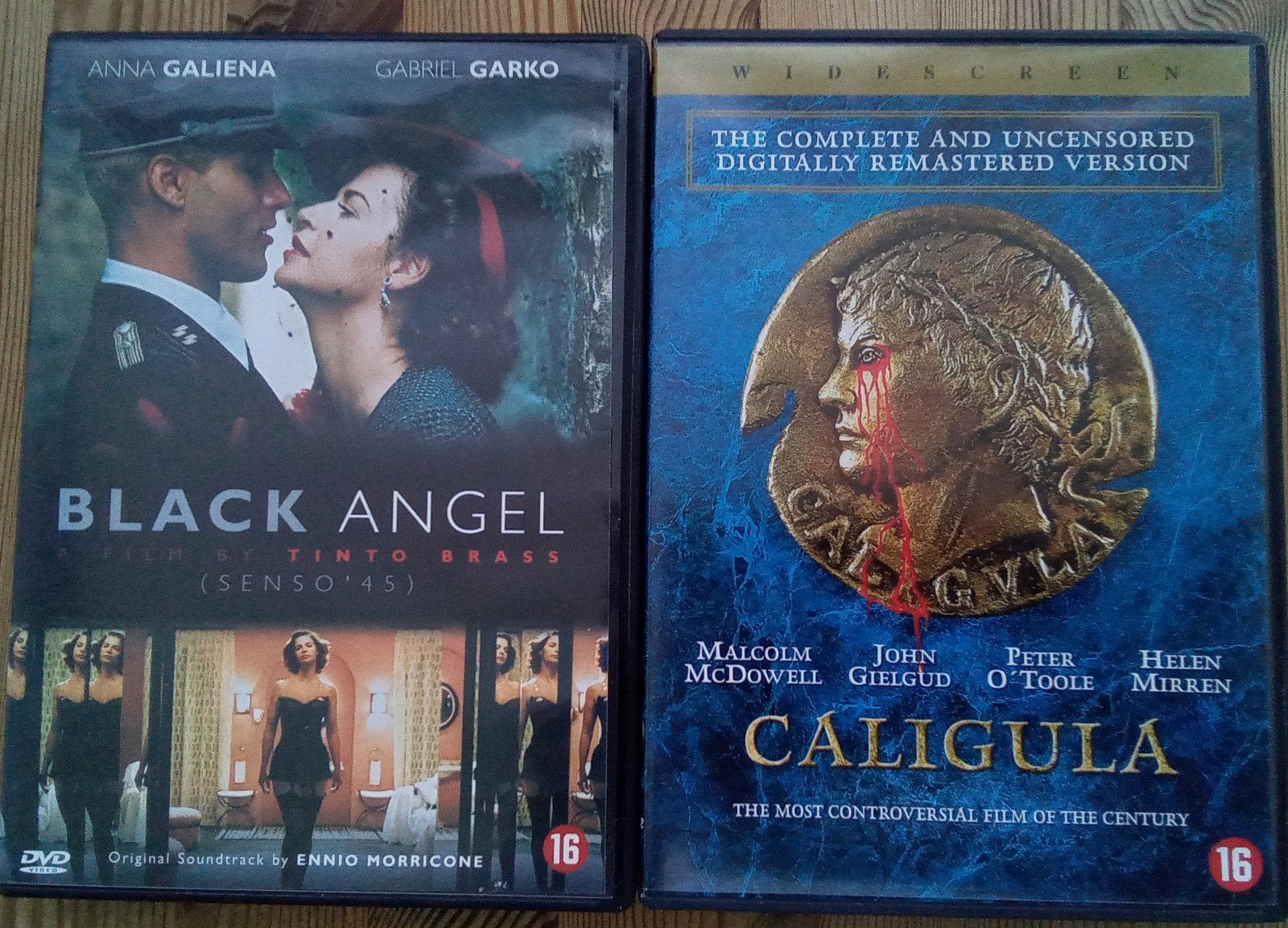 Black Angel & Caligula - Erotische thrillers van Tinto Brass, Vanaf 16 jaar, Ophalen of Verzenden, Zo goed als nieuw, Nederlands