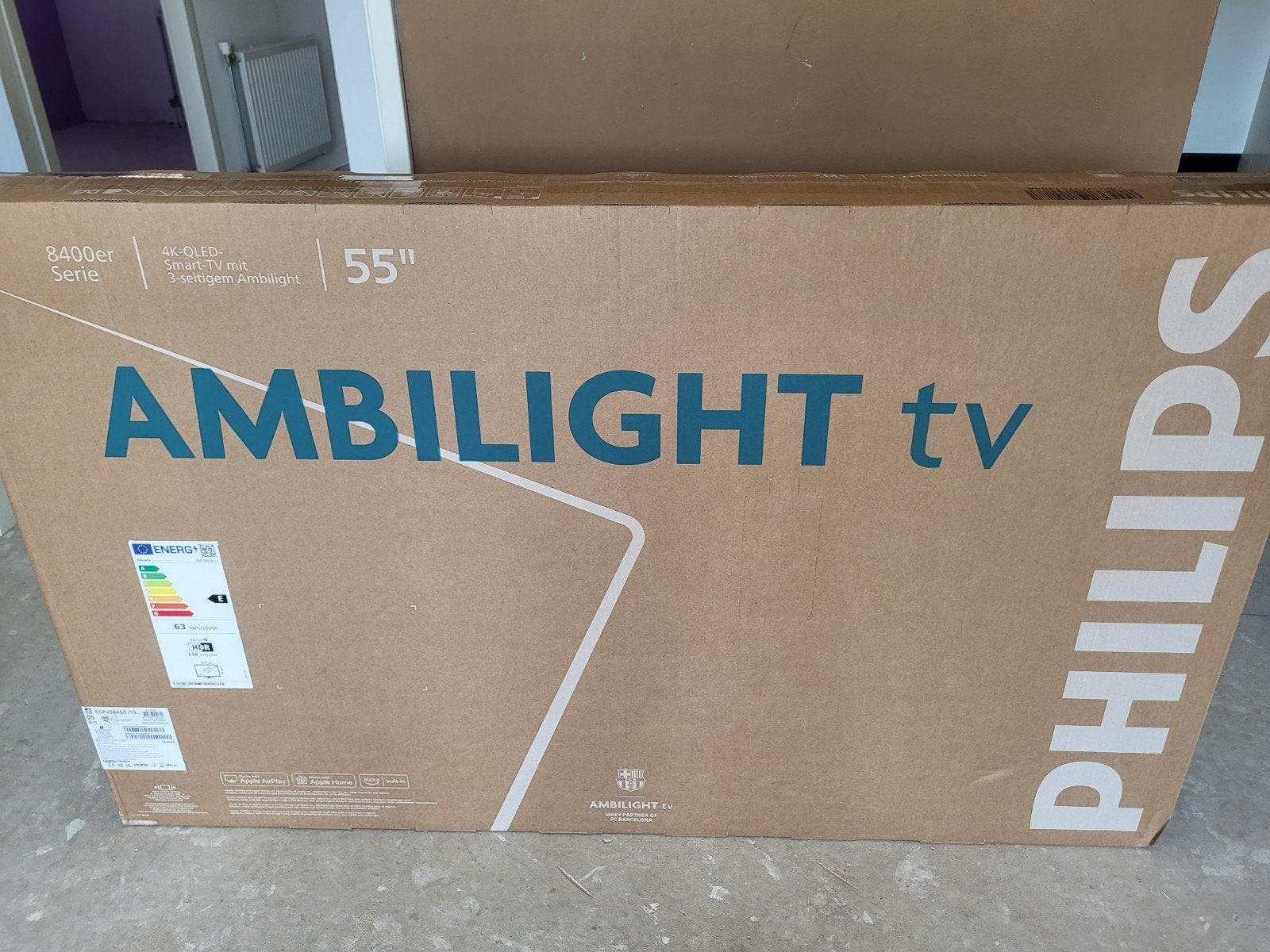 Philips 55PUS8450/12 4K OLED Smart TV met Ambilight, Philips, 50 Hz, Nieuw, OLED