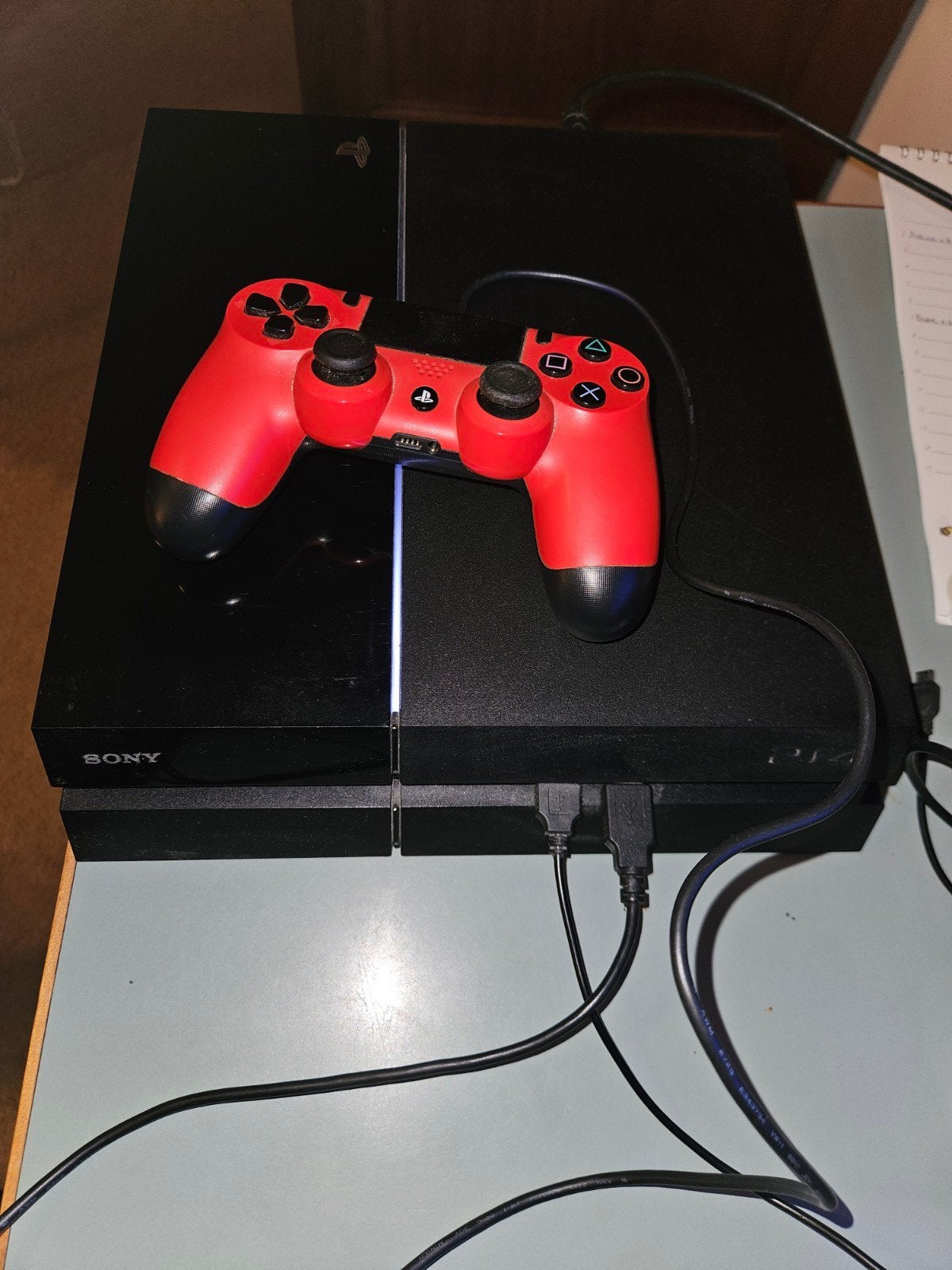 Gebruikte PS4 met 1 TB opslag en 4 spellen, Spelcomputers en Games, Ophalen of Verzenden, Gebruikt, Met 1 controller, Original