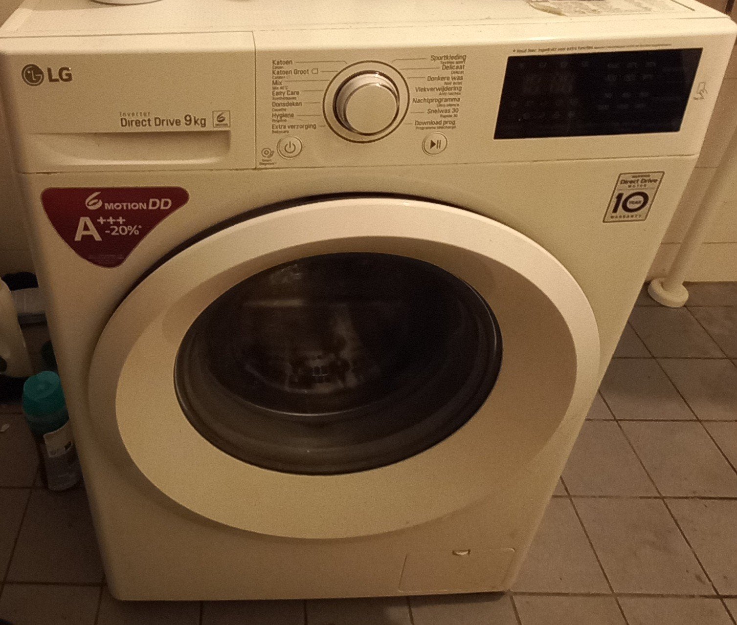 LG Direct Drive Wasmachine 9kg 1400 toeren A+++-20%