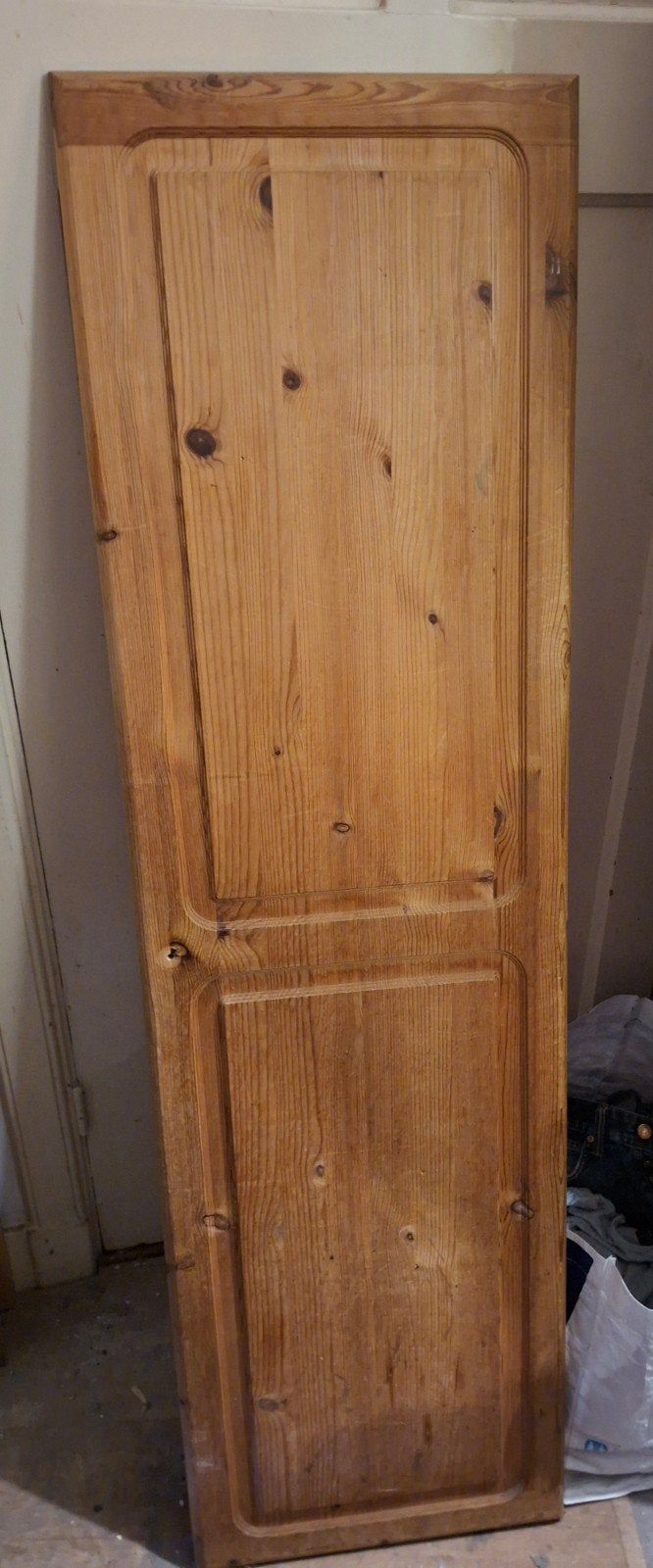 2 houten paneeldeuren voor kast - Apeldoornselaan Den Haag, Gebruikt, Minder dan 100 cm, 25 tot 50 cm, Overige houtsoorten