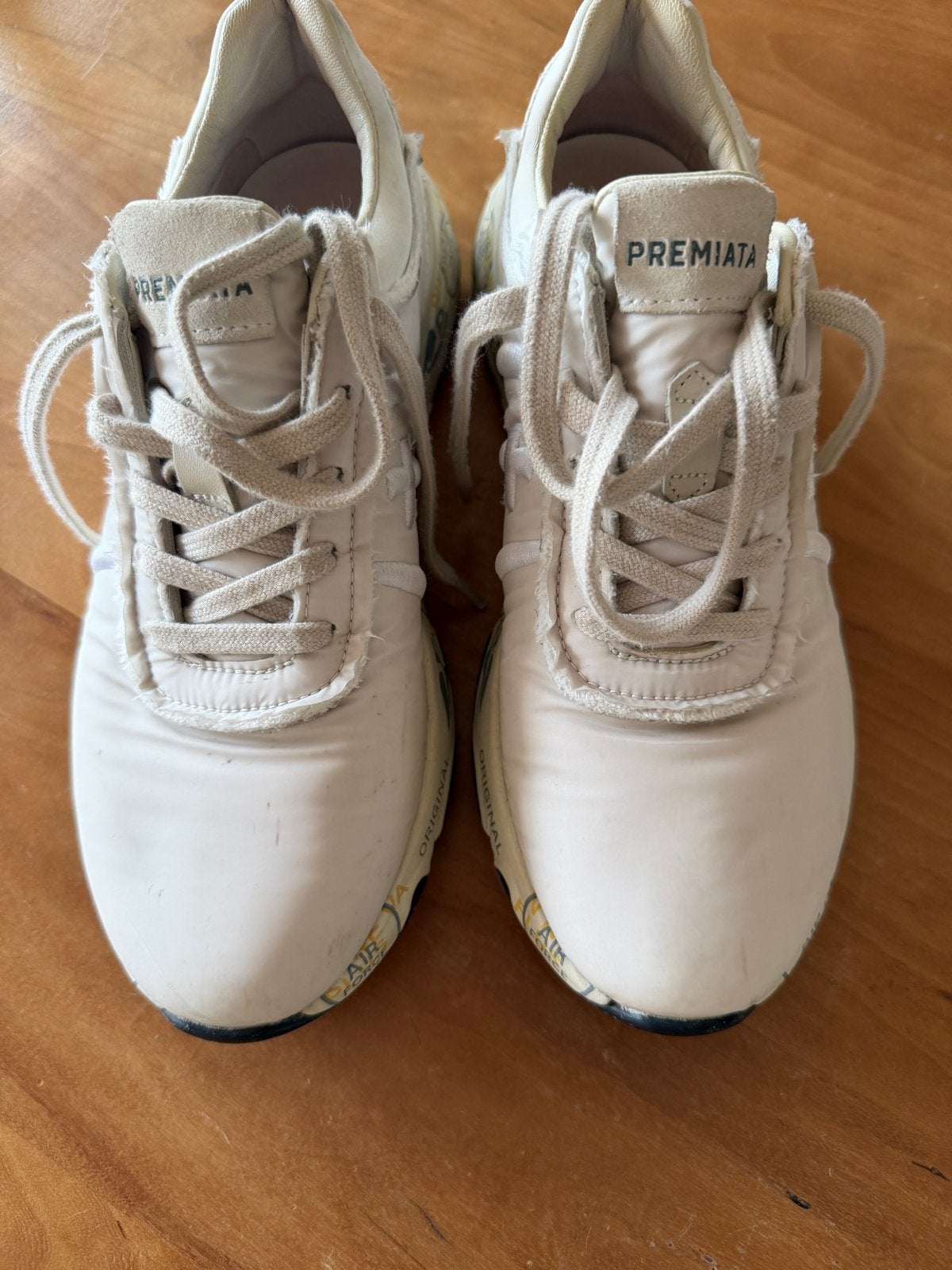 Premiata VAR6117 Sneakers Maat 38, Ophalen, Gedragen, Beige, Sneakers of Gympen