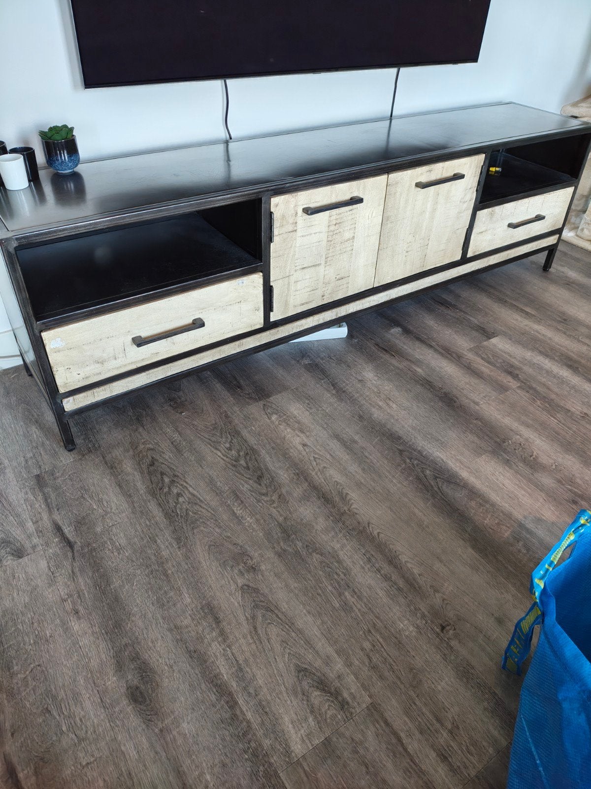 TV Meubel en Kast (Bundel of Los), Gebruikt, 150 tot 200 cm, 25 tot 50 cm, Ophalen