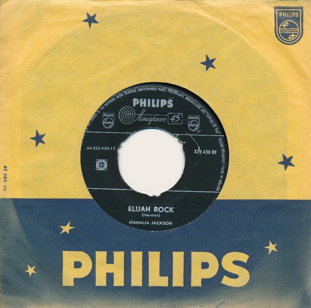 533 Mahalia Jackson - Elijah rock (1961), Ophalen of Verzenden, Gebruikt, 7 inch, Pop