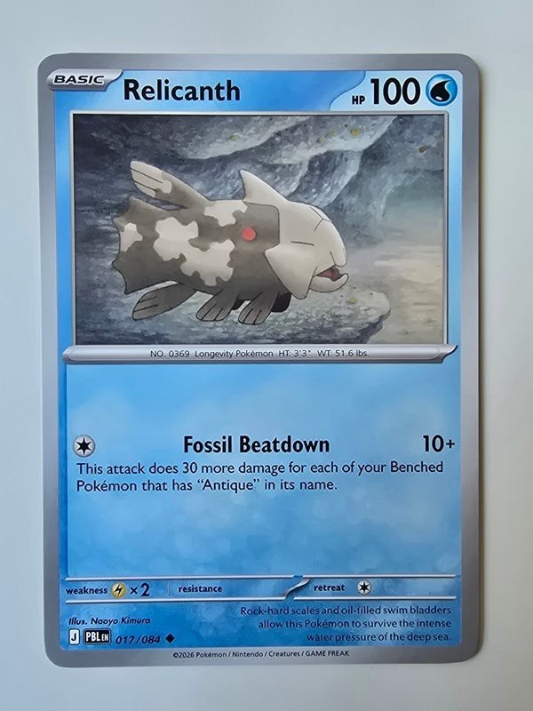 RELICANTH (PITCH BLACK 017/084) (TRADING CARD), Verzenden, Zo goed als nieuw