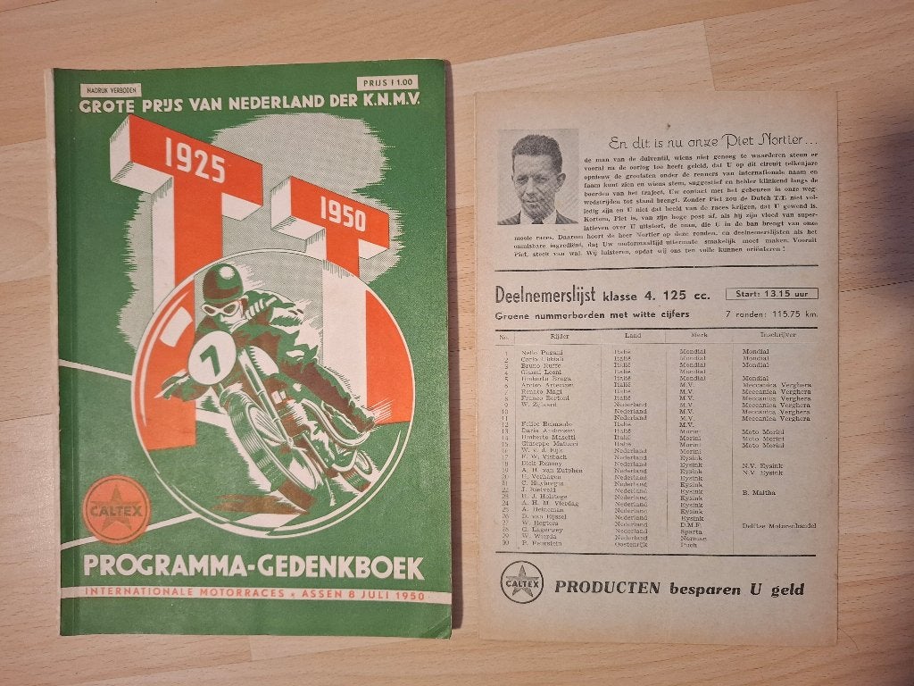TT Assen 1950,1962,1967,1970,1971,1972,1973 programma, Ophalen, Gebruikt