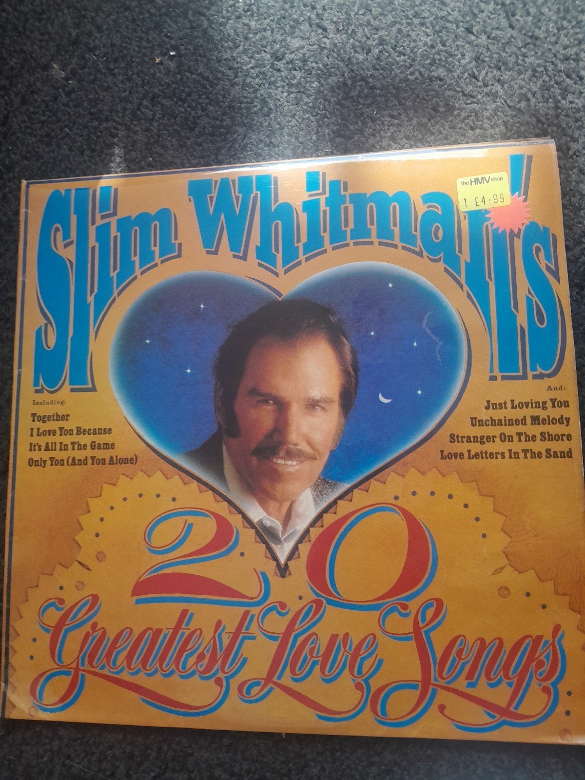 Slim Whitman's 20 Greatest love songs, Cd's en Dvd's, Ophalen of Verzenden, Zo goed als nieuw, 12 inch