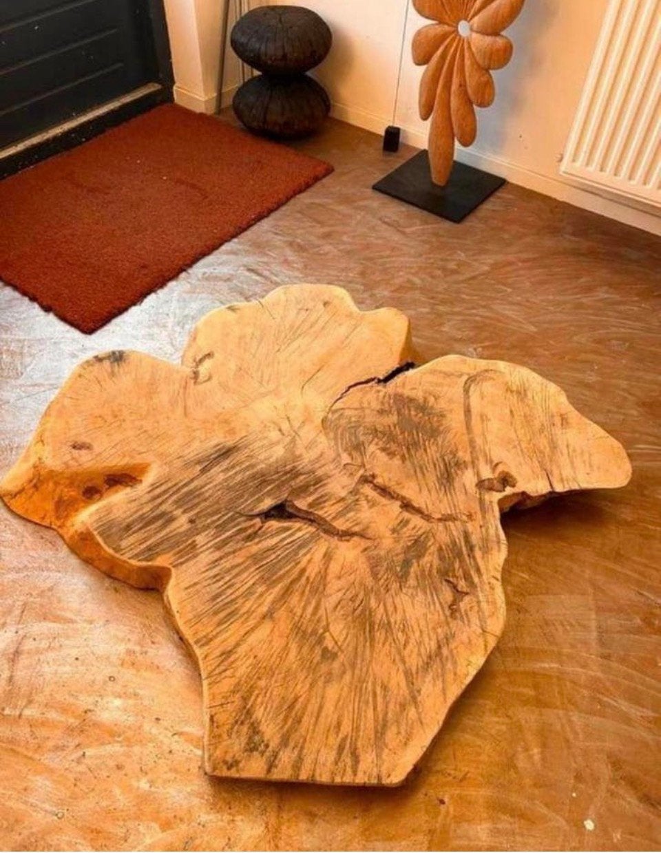 Epoxy tafel blad 120 cm, Ophalen of Verzenden, Zo goed als nieuw, Rond, 100 tot 150 cm