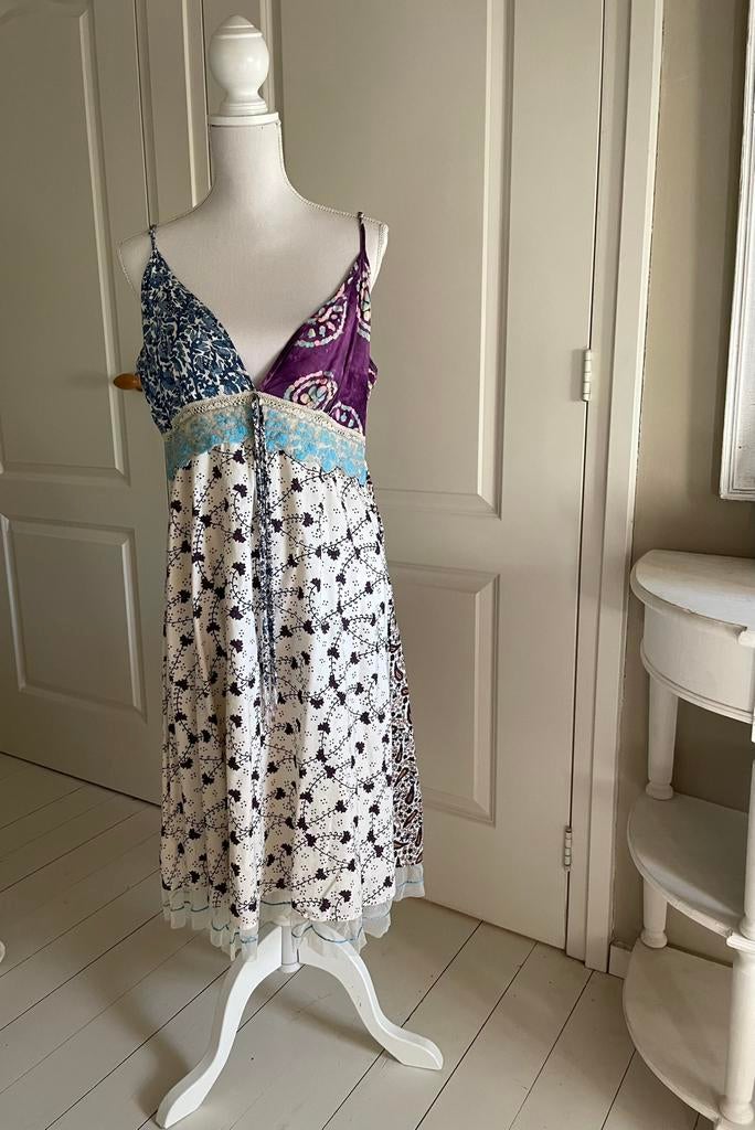 Didi Zomer Jurk / 100 % Cotton / L / Blauw, Kleding | Dames, Blauw, Maat 42/44 (L), Ophalen of Verzenden, Zo goed als nieuw