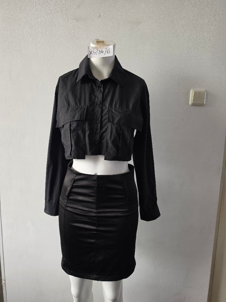 Shein blouse maat XS/34, Zwart, Ophalen of Verzenden, Zo goed als nieuw, Maat 34 (XS) of kleiner