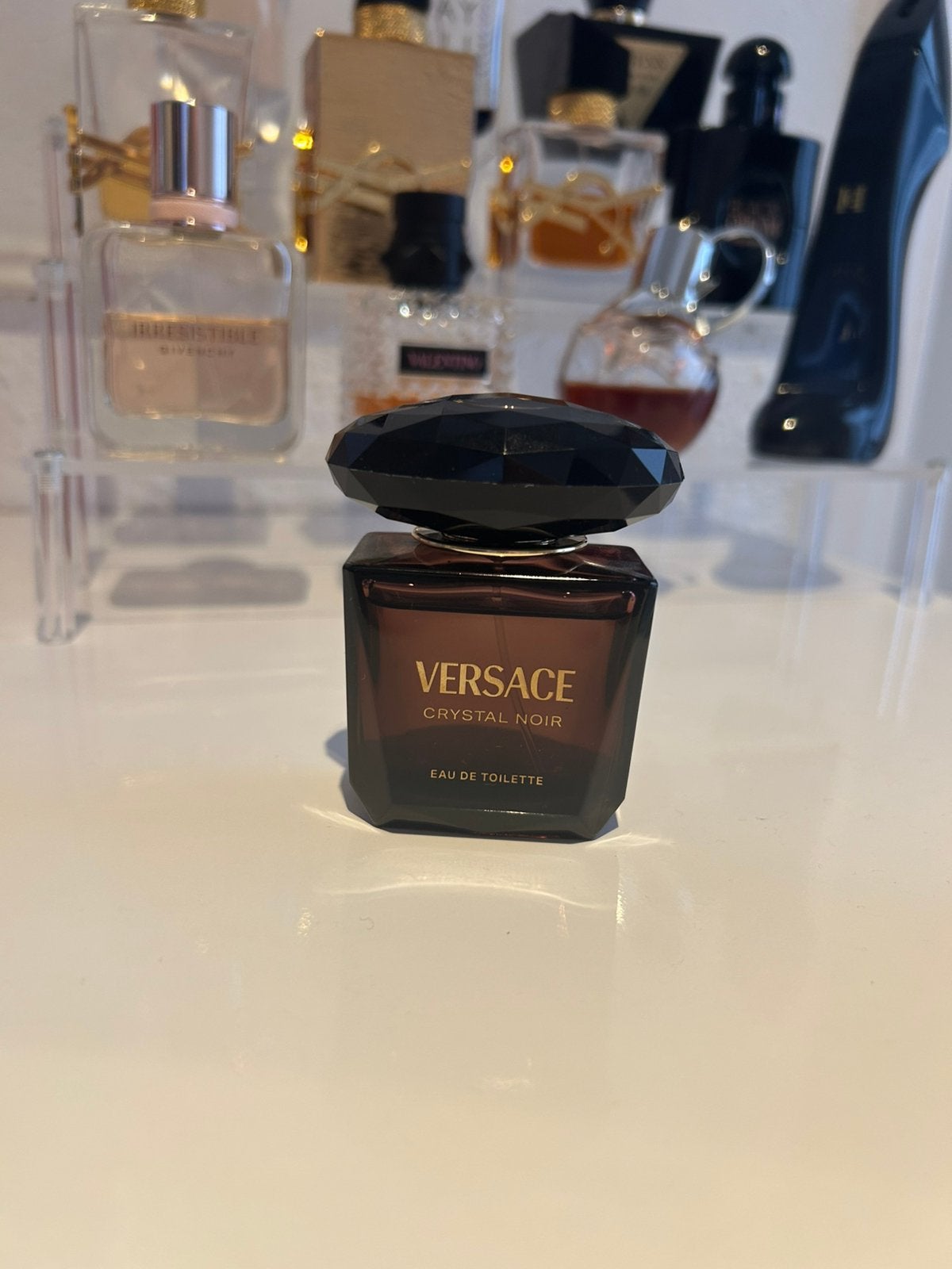 Versace crystal noir edt, Ophalen of Verzenden, Zo goed als nieuw, Miniatuur