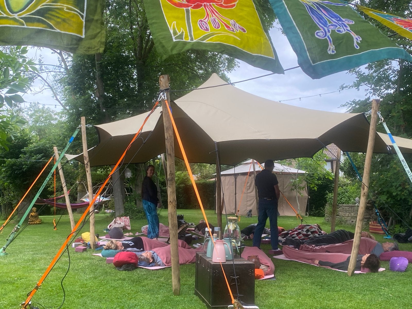 Te huur: Stretch-/Spantent 6x8 meter, Ophalen, Gebruikt, Tot en met 4