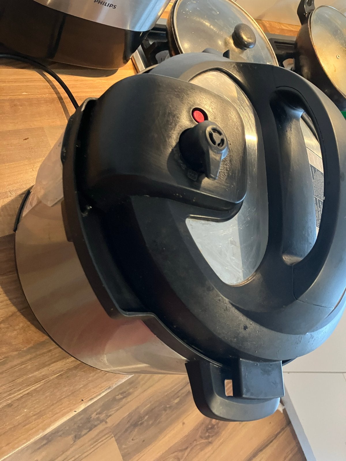 Instant Pot Duo 7.6L multicooker - Zo goed als nieuw, 4 liter of meer, Ophalen of Verzenden, Zo goed als nieuw, Uitneembare binnenpan
