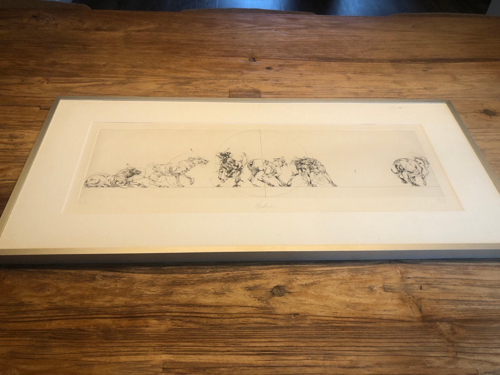 Ets van Becher, genummerd en gesigneerd, 1977, Antiek en Kunst, Ophalen, Flora en Fauna, 1950 - 1999, Genummerd