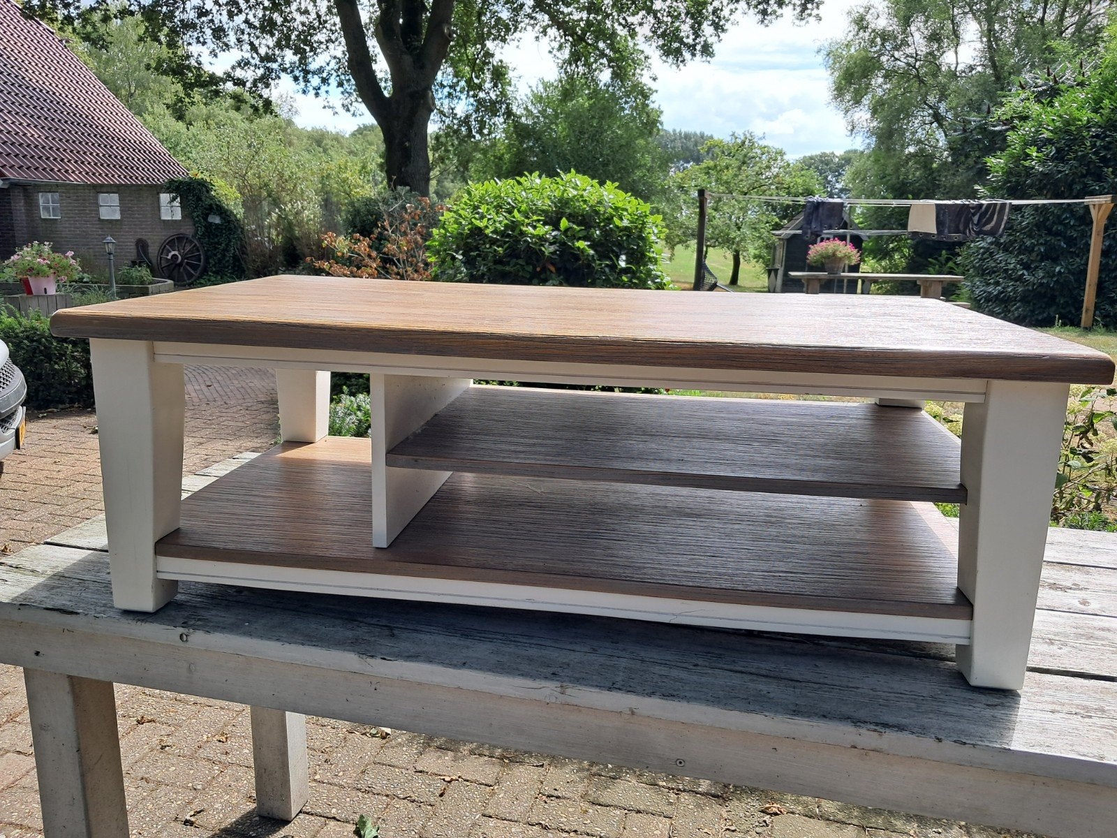 salontafel, Gebruikt, 100 tot 150 cm, Rechthoekig, Overige houtsoorten