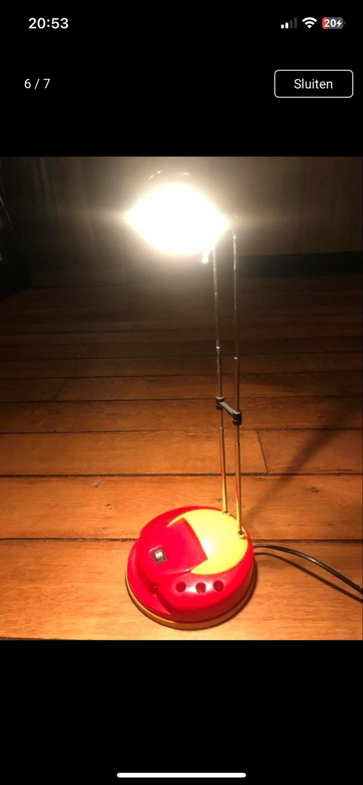 Vintage bureaulamp Memphis stijl - Massive organizer, Overige merken, Gebruikt, Meerkleurig, Ophalen of Verzenden
