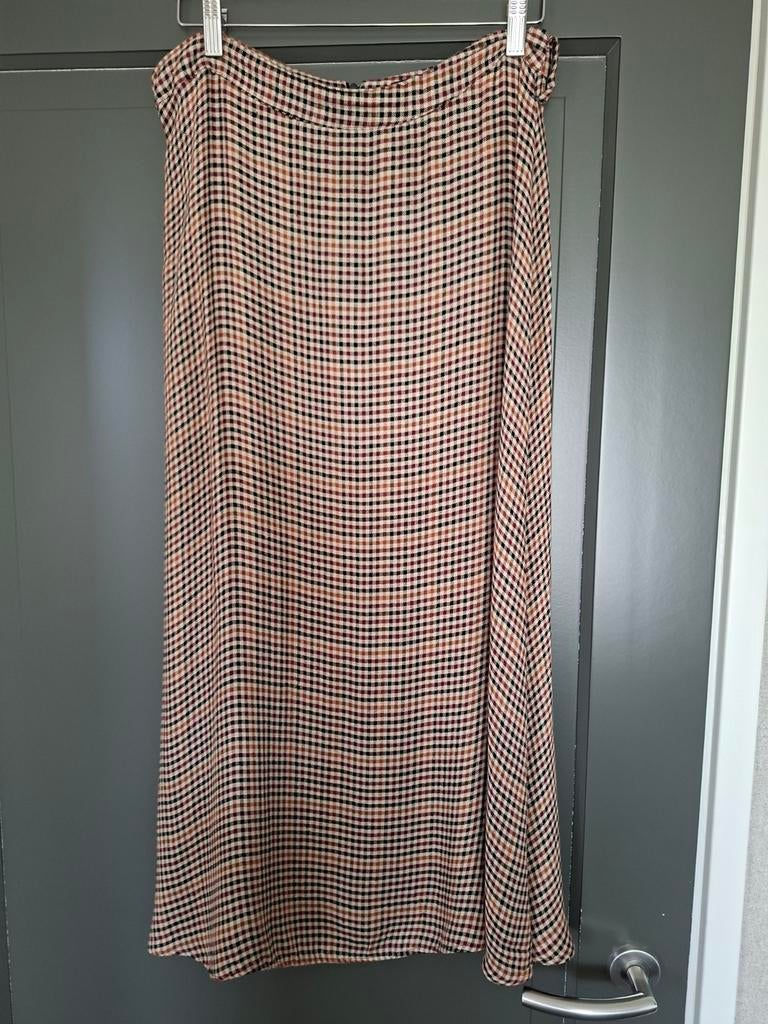 Lange geblokte rok ZARA Maat L, Overige kleuren, Zara, Maat 42/44 (L), Nieuw