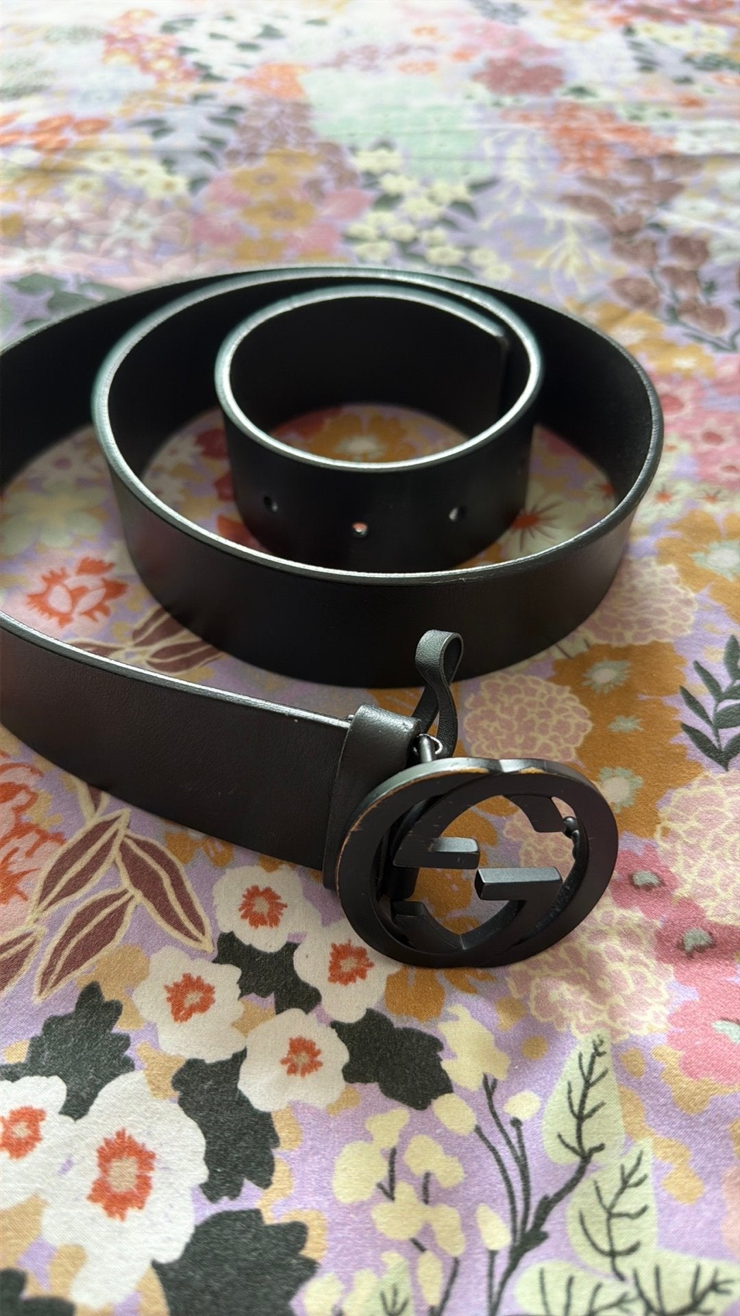 GUCCI riem zwart, 3 tot 5 cm, 90 tot 100 cm, Tailleriem, Ophalen of Verzenden