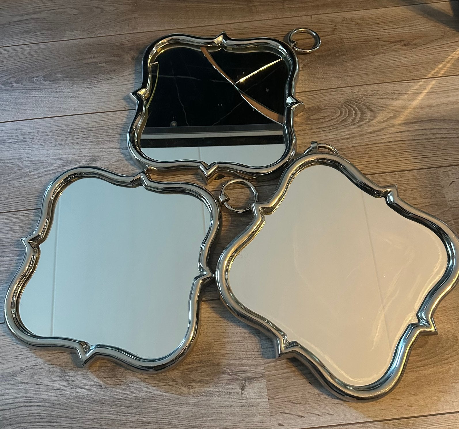 Spiegelset barokstyle, Ophalen, Minder dan 50 cm, Zo goed als nieuw, Minder dan 100 cm
