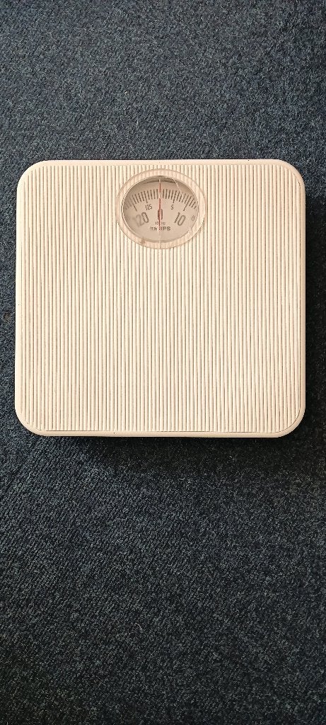 Retro personen weegschaal, Verzamelen, Ophalen, Huis en Inrichting