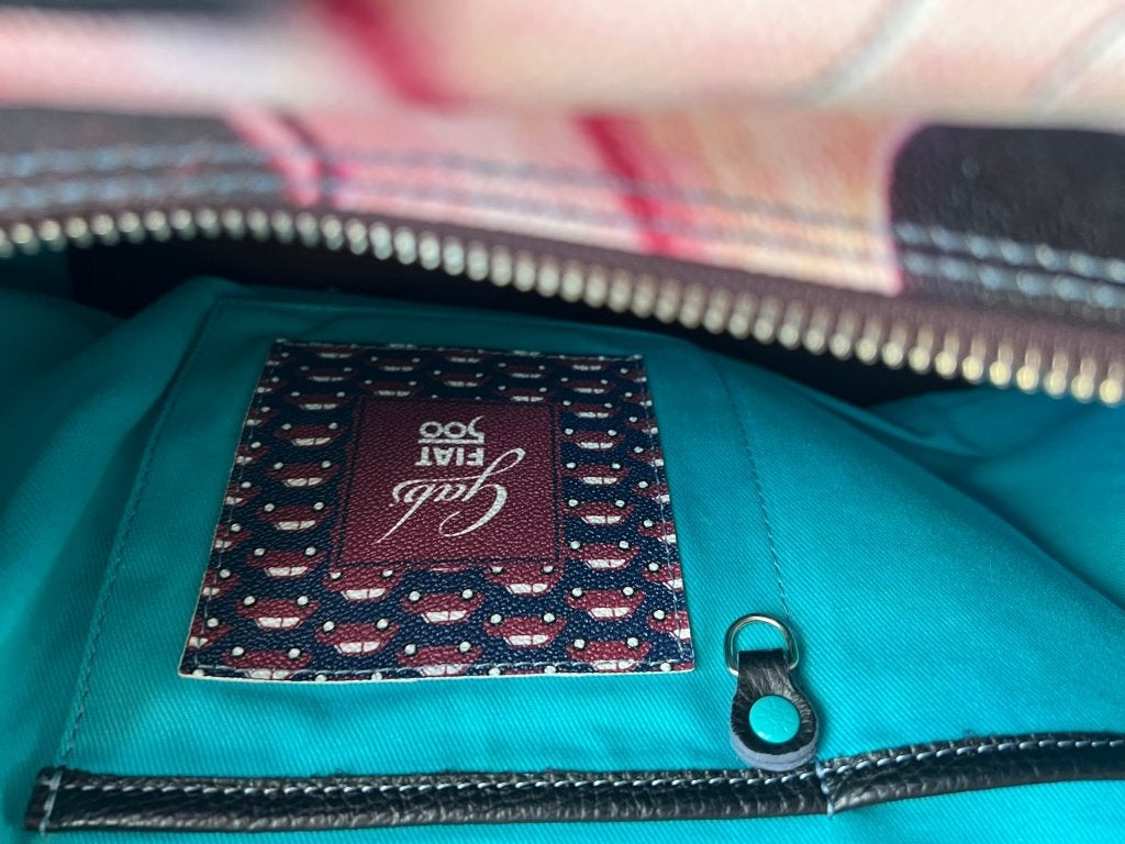 Gabs tas Fiat 500 print, Ophalen of Verzenden, Zo goed als nieuw, Overige kleuren, Handtas