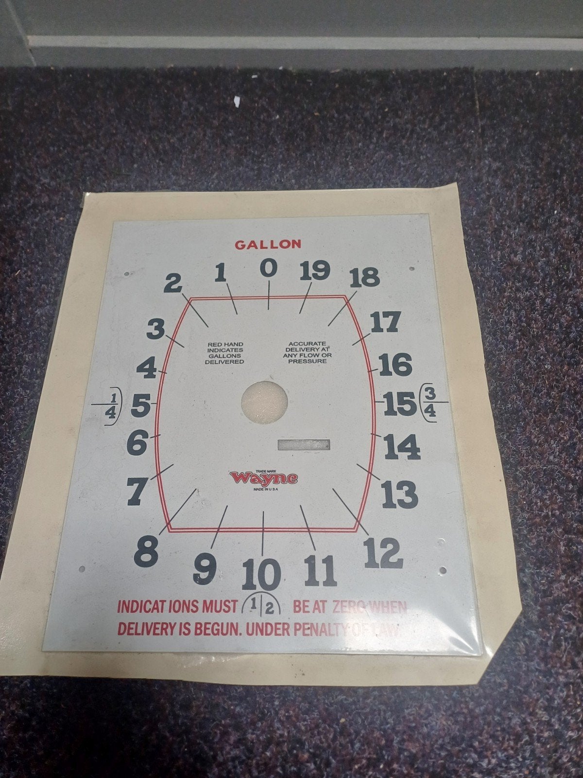 tellerplaten wayne benzinepomp, Verzamelen, Ophalen of Verzenden