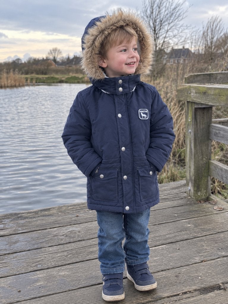 Blue Seven Arctic Parka Winterjas Donkerblauw maat 98 NIEUW, SO, Blue seven, Nieuw, Info@juniorcompany.nl