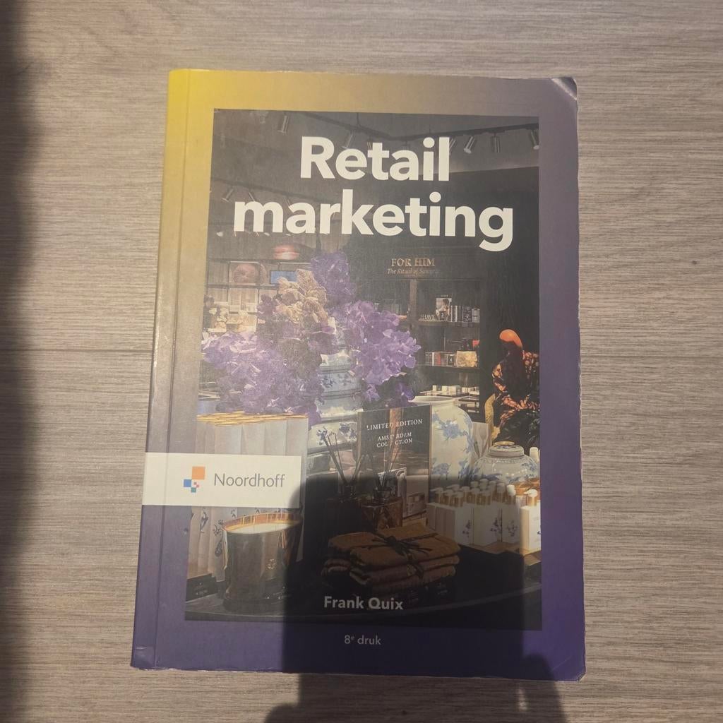 Retail Marketing - Frank Quix (8e druk), Boeken, Studieboeken en Cursussen, HBO, Gamma, Frank Quix, Ophalen