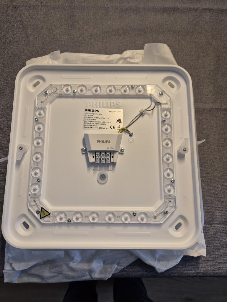 -NIEUW- PHILIPS plafondlamp vierkant, Ophalen of Verzenden, Nieuw, Overige materialen, Vierkant
