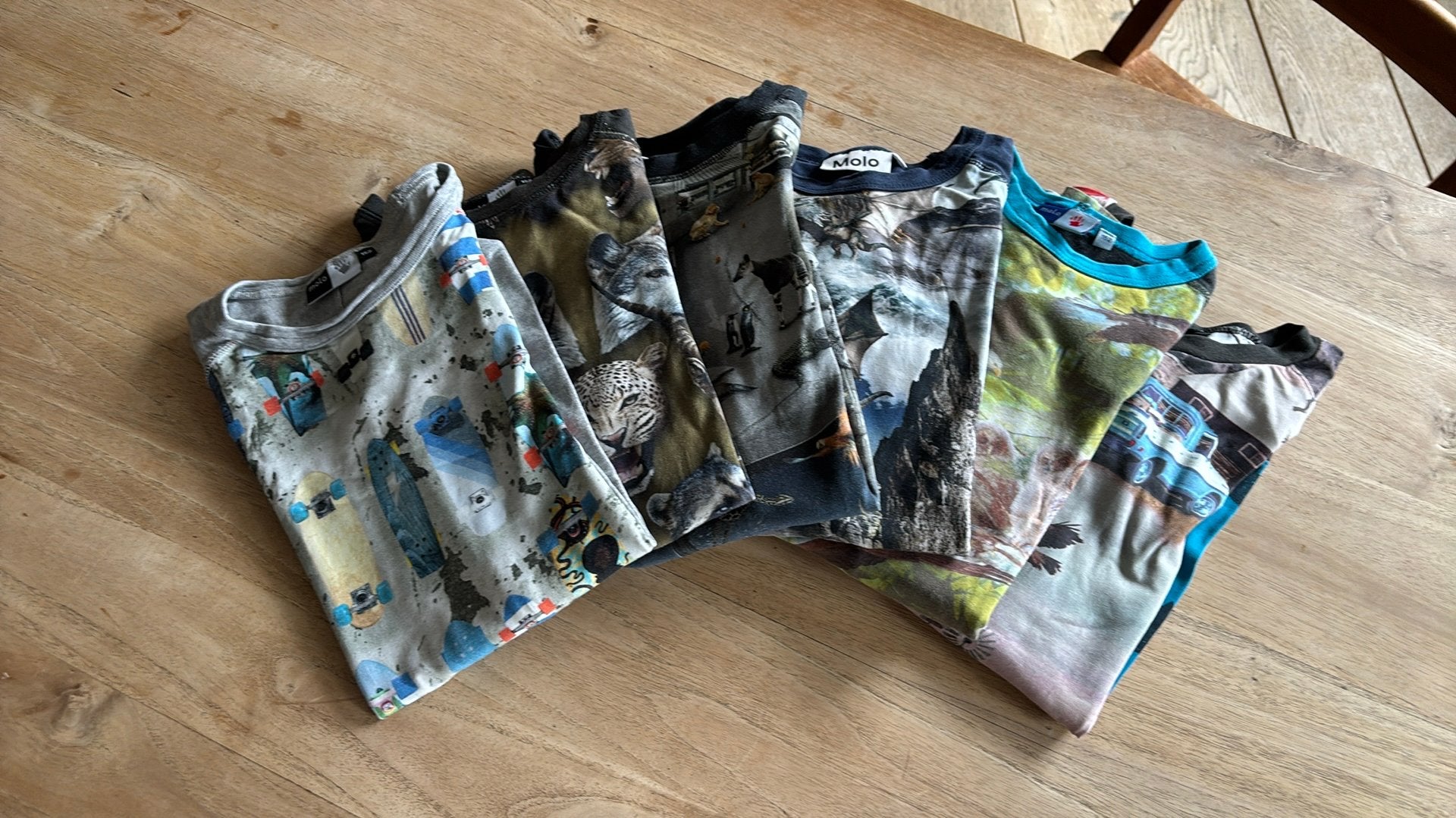 Molo 152 t-shirt lange mouw, Ophalen of Verzenden, Gebruikt, Jongen of Meisje, Shirt of Longsleeve