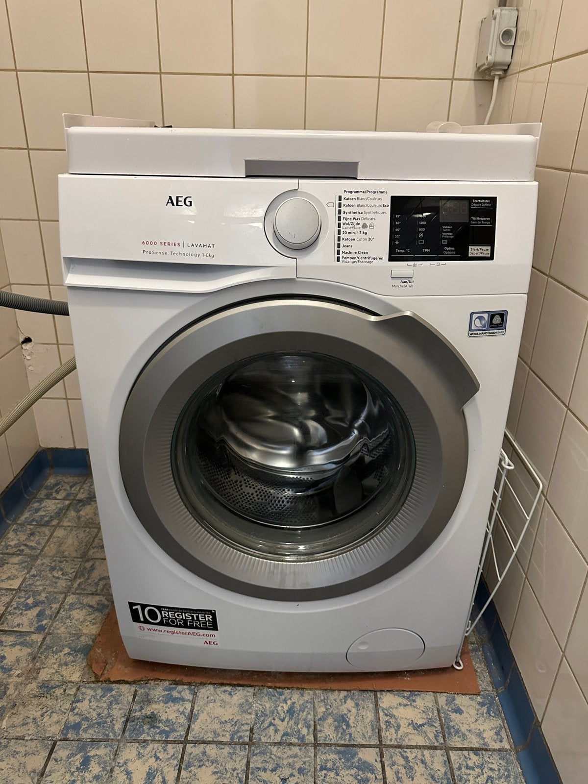 AEG Lavamat 6000 Series ProSense 1-8kg Wasmachine, Ophalen, 6 tot 8 kg, Gebruikt, 1600 toeren of meer