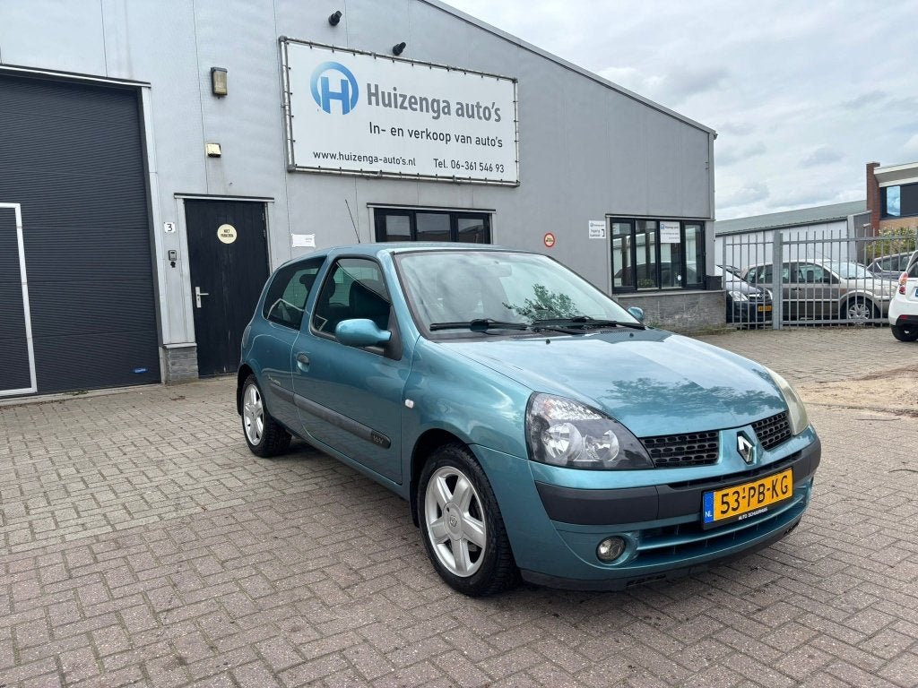 Renault Clio 1.2 |AIRCO |APK 11-09-2026 (bj 2004), Gebruikt, 31 €/maand, 4 cilinders, Blauw