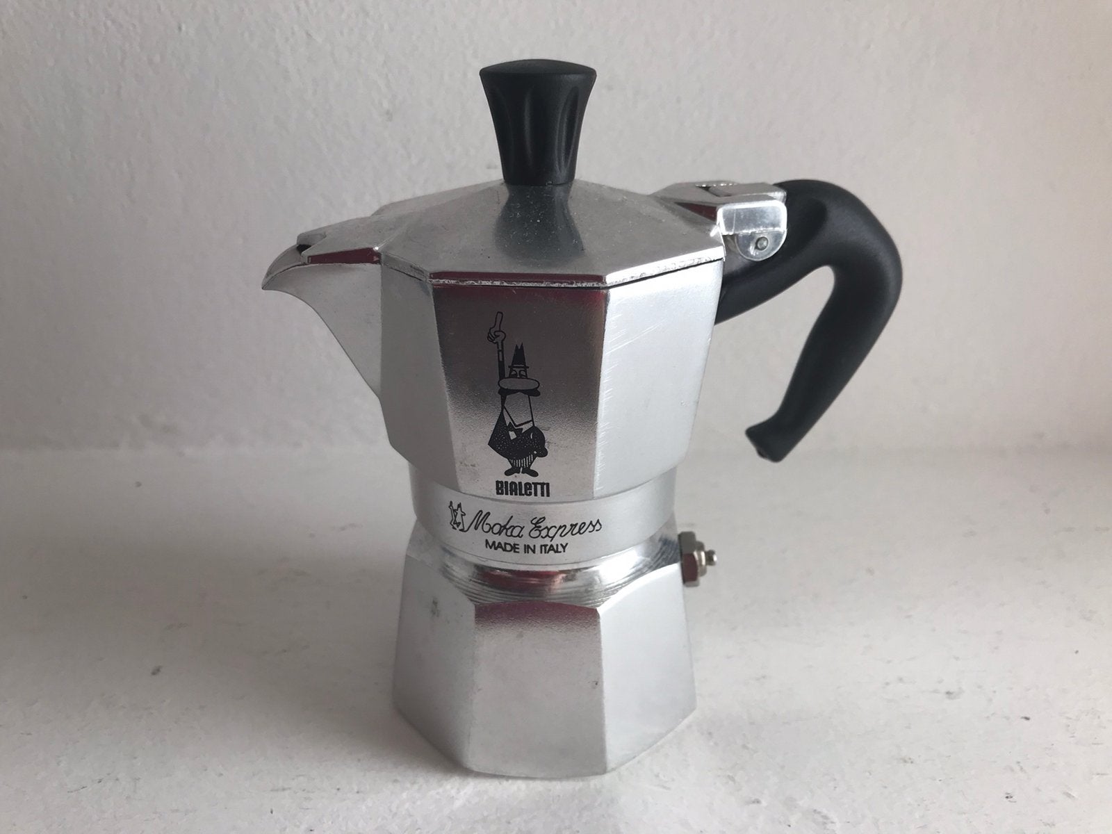 Bialetti Moka Express Italy / percolator, Zilver, Ophalen of Verzenden, Metaal, Overige merken