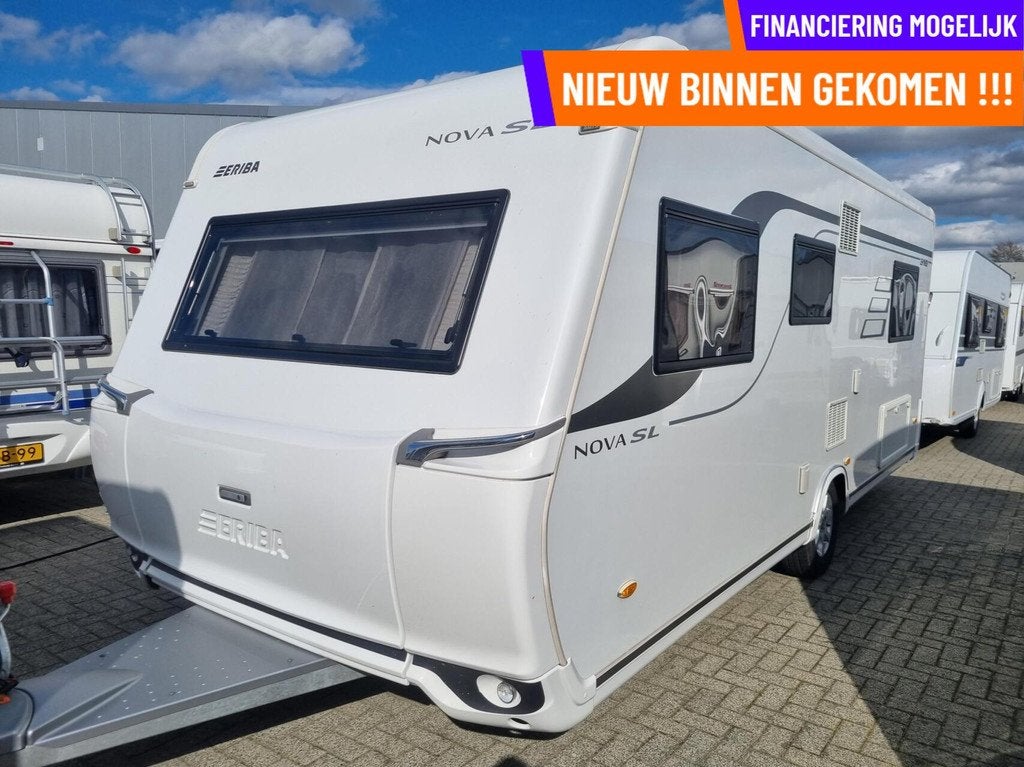 Eriba 541 SL nova ENKELE BEDDEN + MOVER + VLOERVERWARMING, Caravans en Kamperen, Caravans, Rondzit, 7 tot 8 meter, Bedrijf, Eriba
