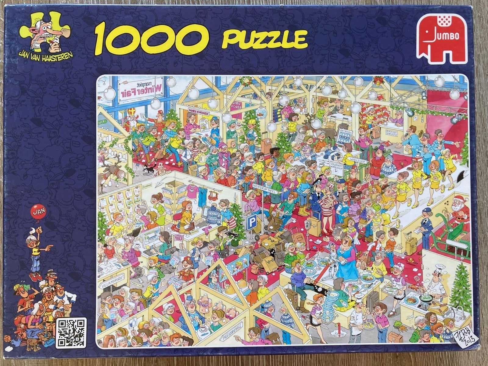 Jan van Haasteren 1000 stukjes Winterpret Puzzel, Ophalen of Verzenden, 500 t/m 1500 stukjes, Zo goed als nieuw, Legpuzzel