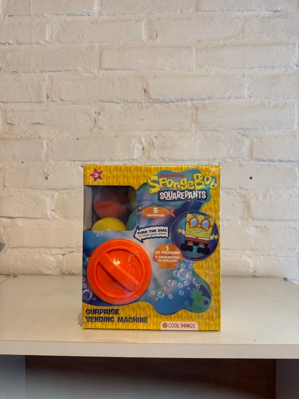SpongeBob SquarePants Verrassingsautomaat met 5 capsules, Ophalen of Verzenden, Nieuw, Jongen of Meisje