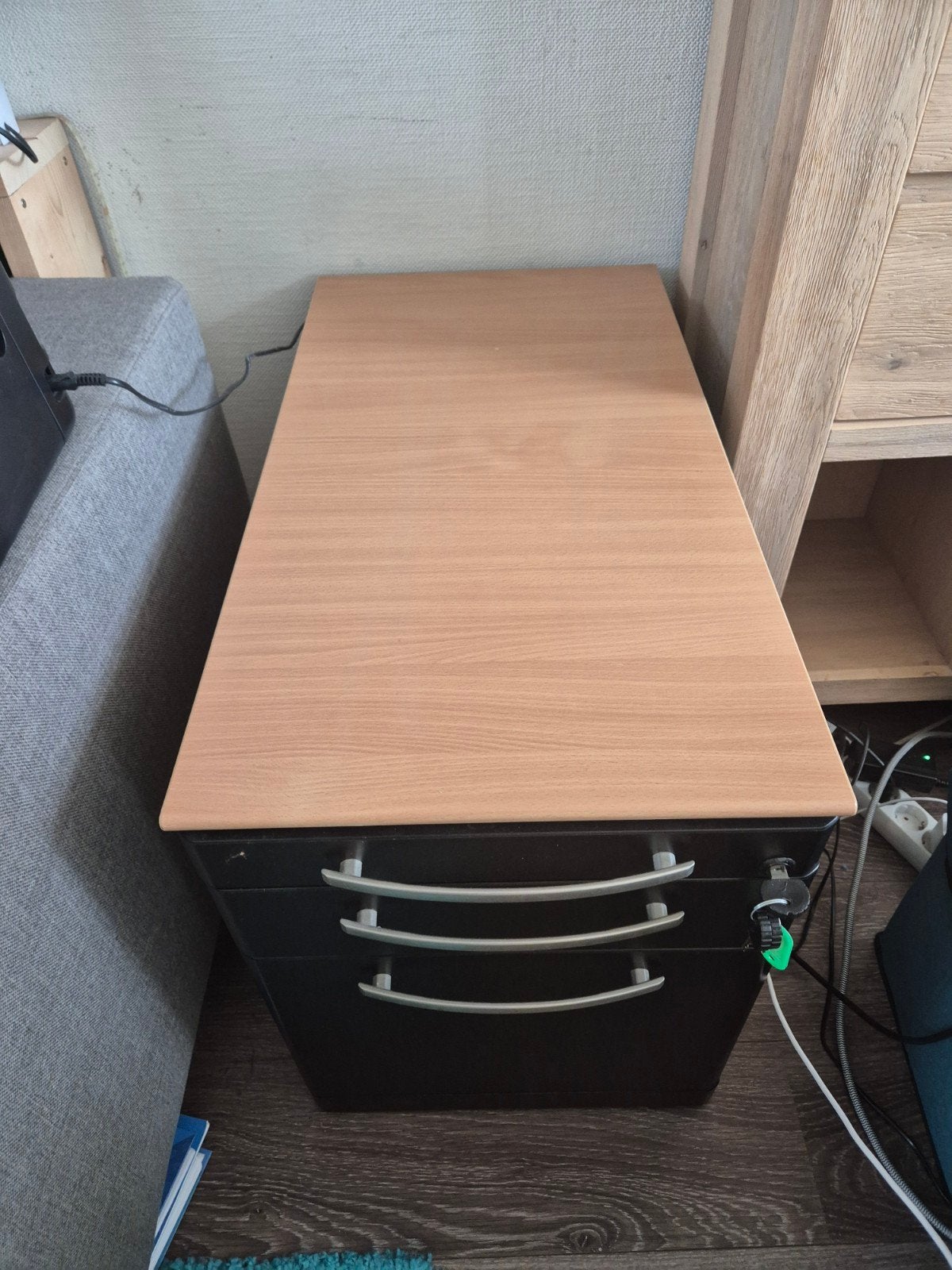 Praktische ladeblok met 3 laden en slot, Huis en Inrichting, Kasten | Ladekasten, Minder dan 50 cm, Gebruikt, 3 of 4 laden, Minder dan 100 cm