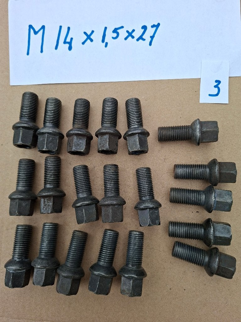20 wielbouten M14 x 1,5  x 27 o.a. vw seat skoda audi, Ophalen of Verzenden, Gebruikt, Seat
