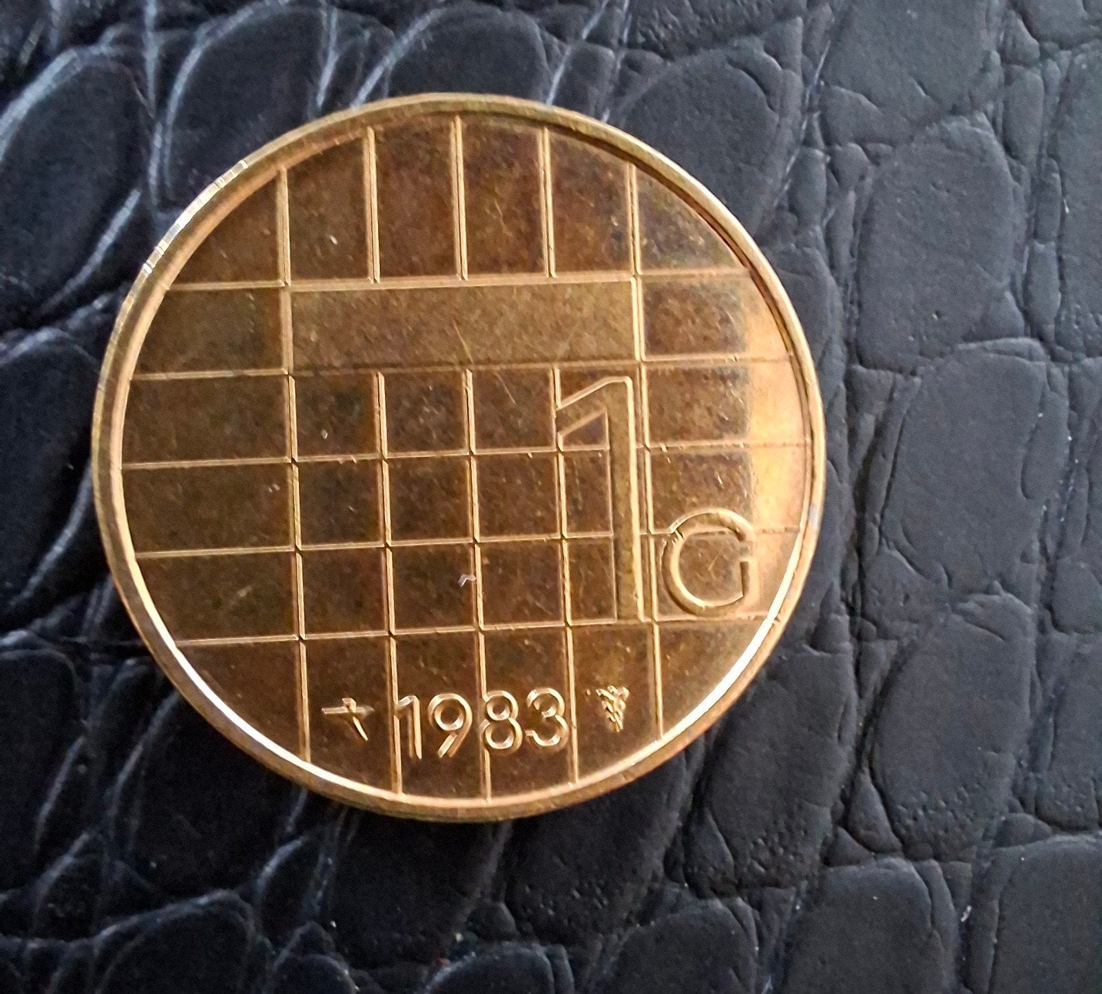 Goudkleurige 1 gulden.... uniek!!, Ophalen of Verzenden, Koningin Beatrix, 1 gulden