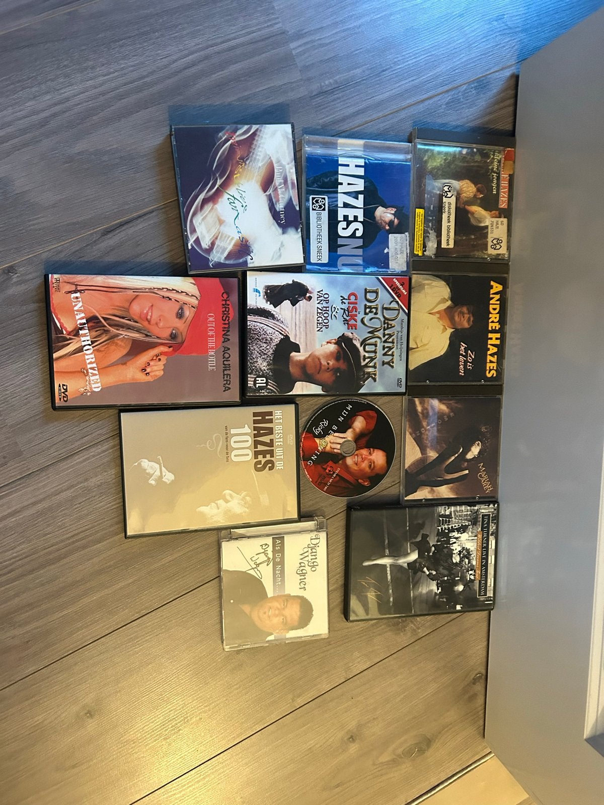 Diverse DVD's en CD's: André Hazes, Christina Aguilera, Dann, Gebruikt, Alle leeftijden, Nederlands, Inclusief doosje