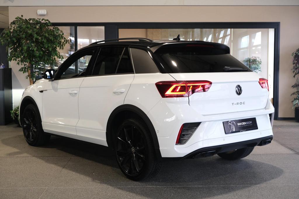 Volkswagen T-Roc 1.5 TSI R-Line DSG NW Model Black Style Nav, Auto's, 4 cilinders, 150 pk, Alcantara, Wit