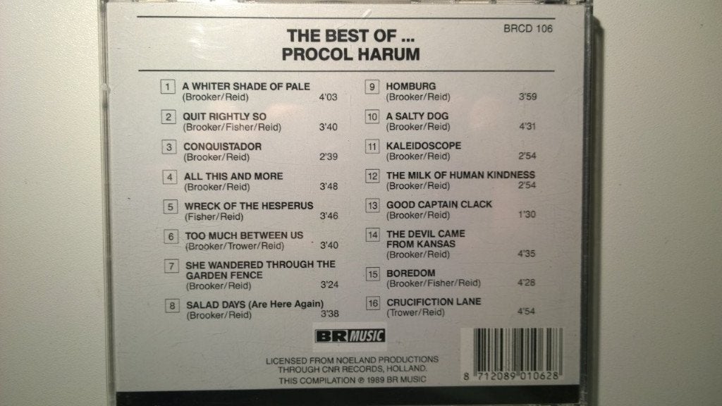 Procol Harum - The Best Of... Procol Harum, Ophalen of Verzenden, Zo goed als nieuw, Poprock, Album