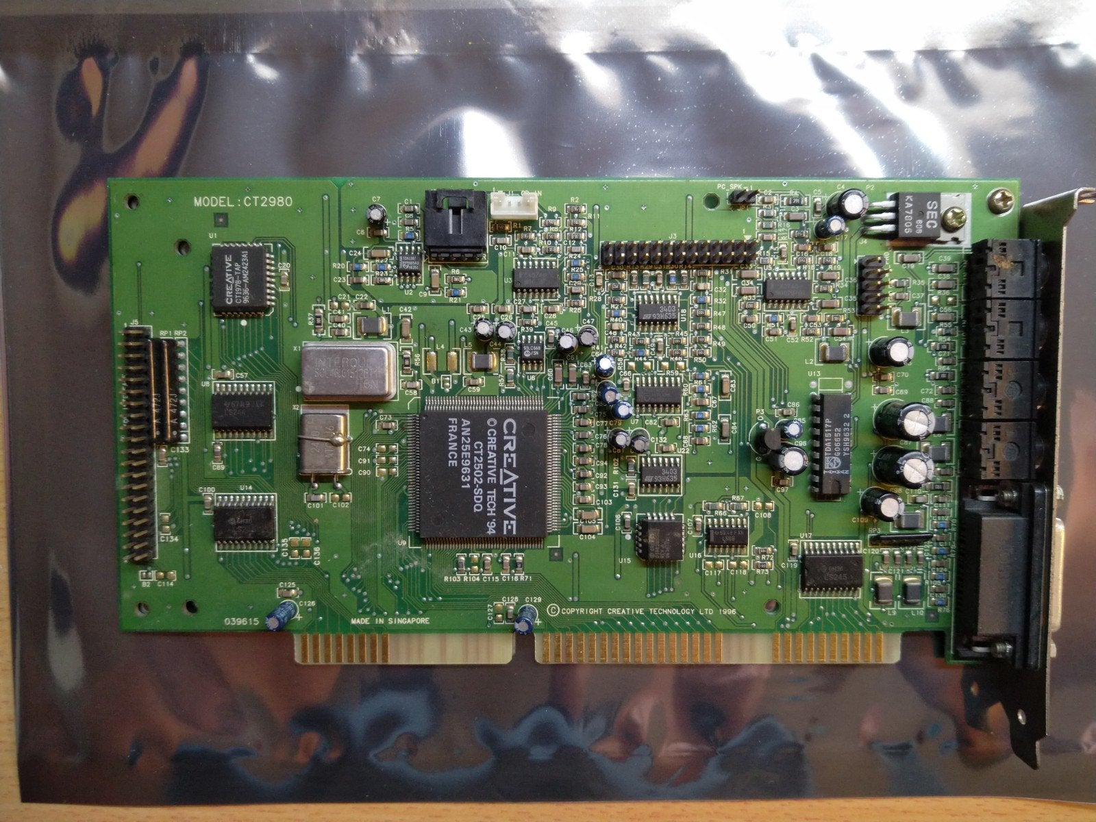 Creative Sound Blaster 16 ISA geluidskaart CT2980, Computers en Software, Ophalen of Verzenden, Gebruikt, Intern, Creative