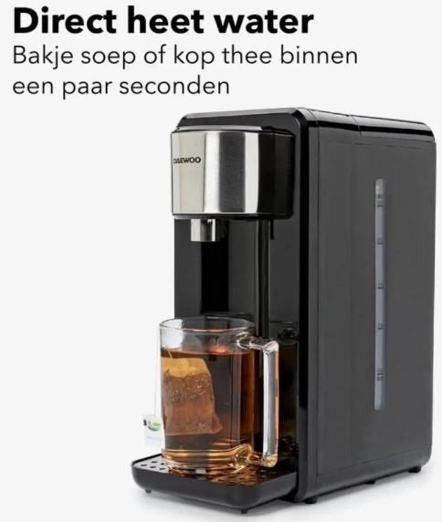 Instant water cooker DAEWOO, 2 liter of meer, Ophalen of Verzenden, Zo goed als nieuw