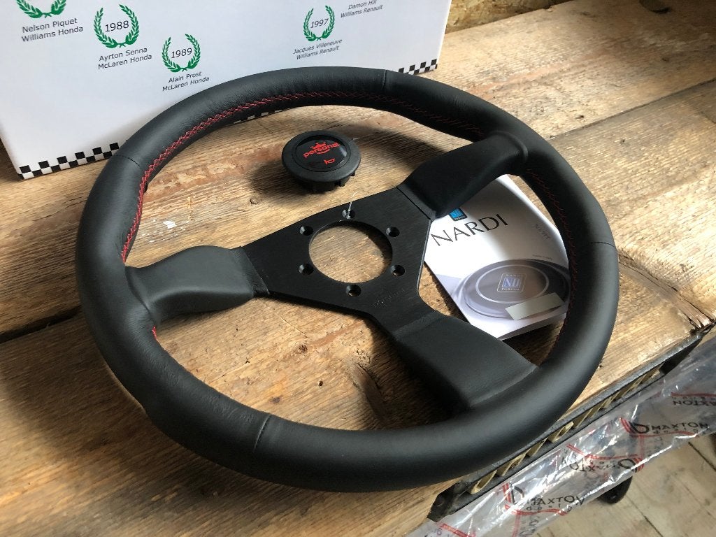 Nardi Personal Neo Grinta leder stuur sportstuur 350mm, Ophalen of Verzenden