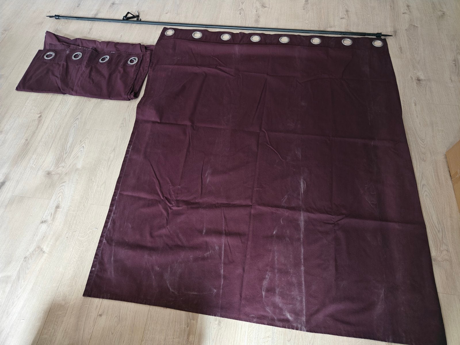 Gordijnen + Rail, Ophalen, Overige kleuren, 200 cm of meer, 150 tot 200 cm