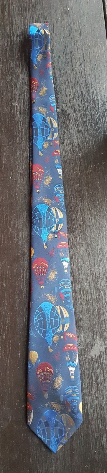 Zeldzame vintage zijden stropdas –heteluchtballonnen *nieuw*, Ophalen of Verzenden, Nieuw